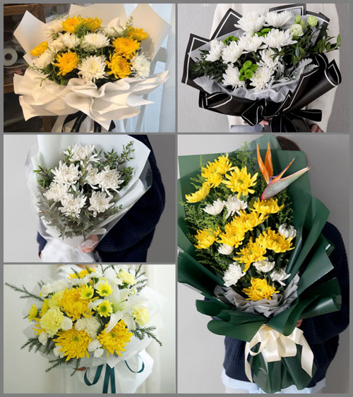 山西晋中灵石县南关镇道阡村白事花束代送